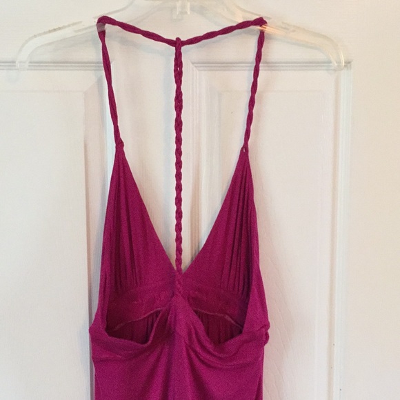 NWT Unique Pink dress with braided straps - Picture 6 of 8